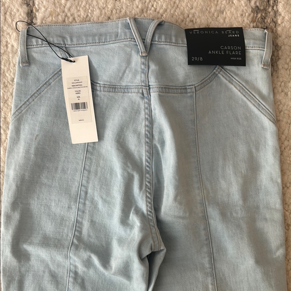 Veronica Beard Light Blue Flare Jeans Size 29 - Picture 3 of 3